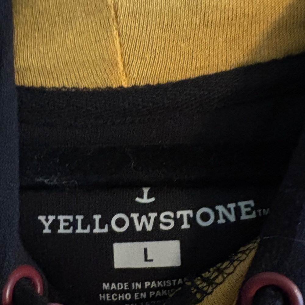 Yellowstone Black and Yellow Hoodie - Picture 4 of 4